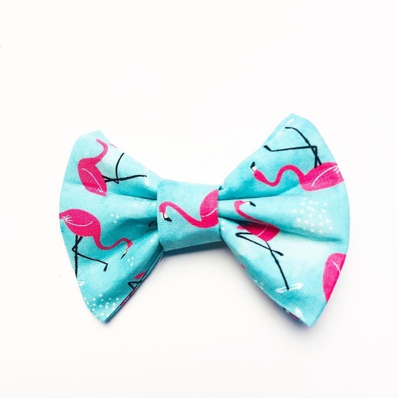 ZoeyBowieCo Accessories - Flamingo Dog Cat Pet Bow Tie